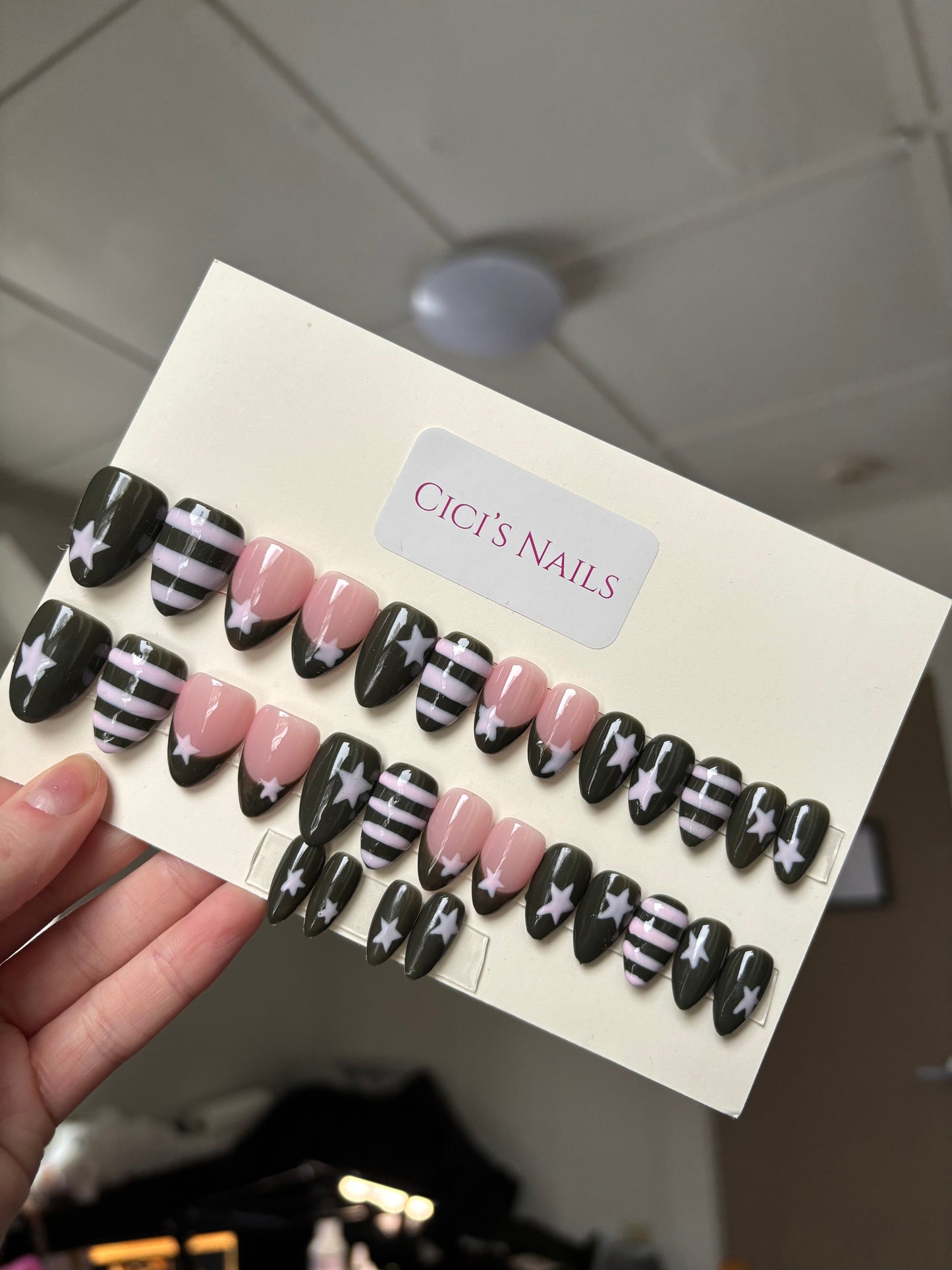 Stargazer 💗💫 short almond one size fits all