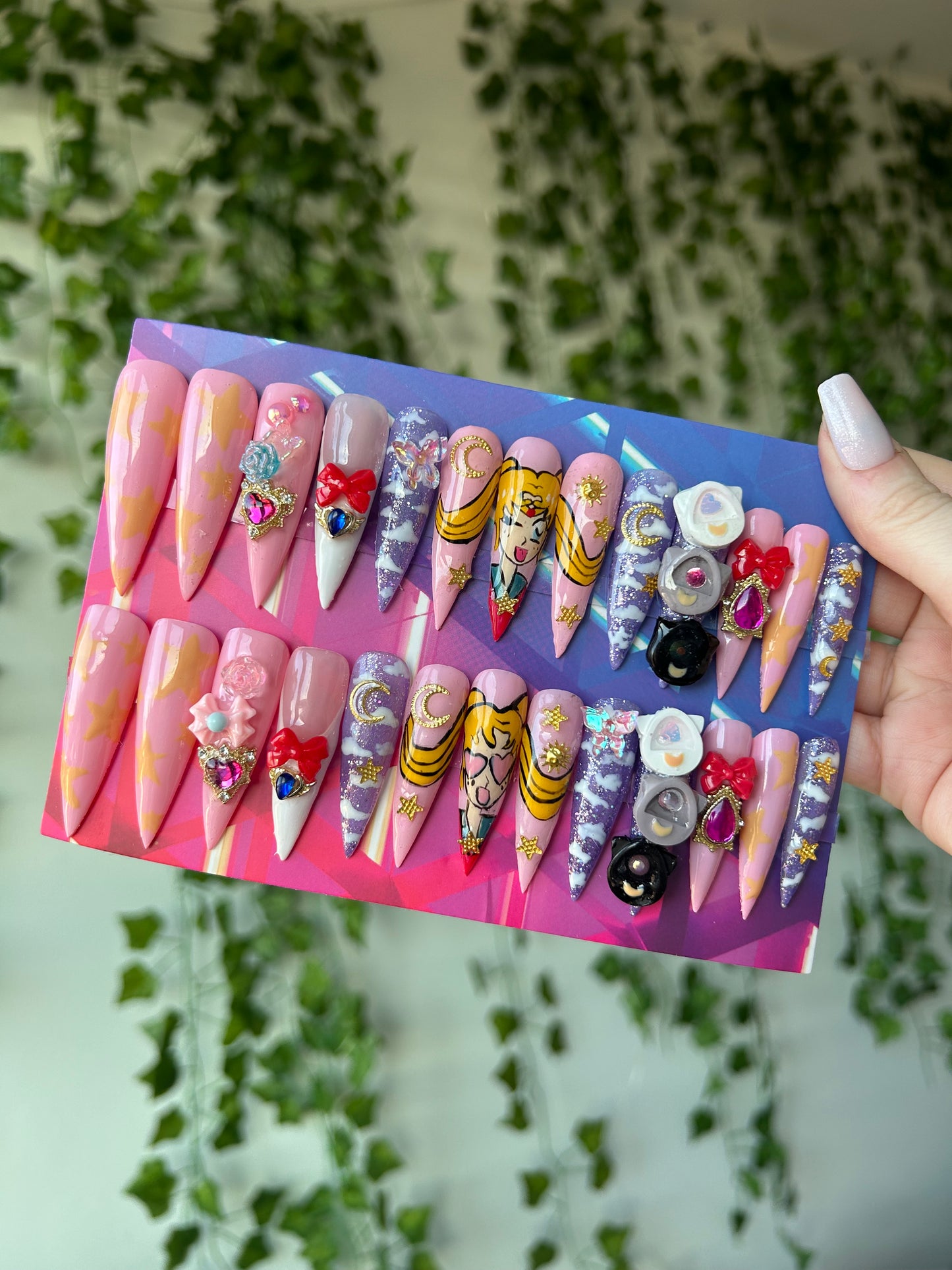 Sailor Moon Tamagotchi 🐈⬛🌙🩷one size fits all // XXL Stiletto