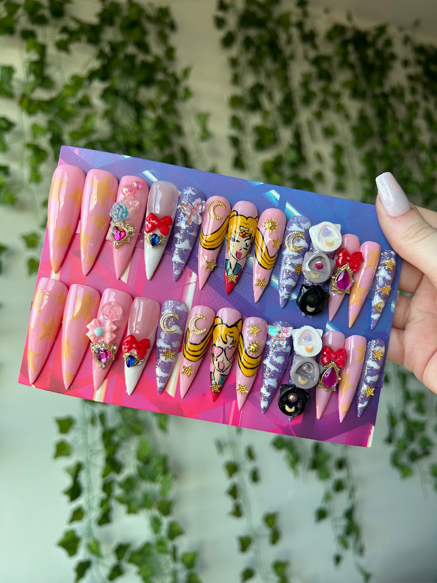 Sailor Moon Tamagotchi 🐈⬛🌙🩷one size fits all // XXL Stiletto