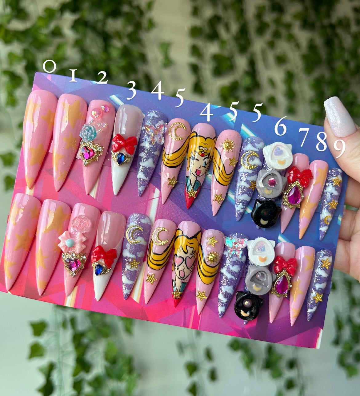 Sailor Moon Tamagotchi 🐈⬛🌙🩷one size fits all // XXL Stiletto
