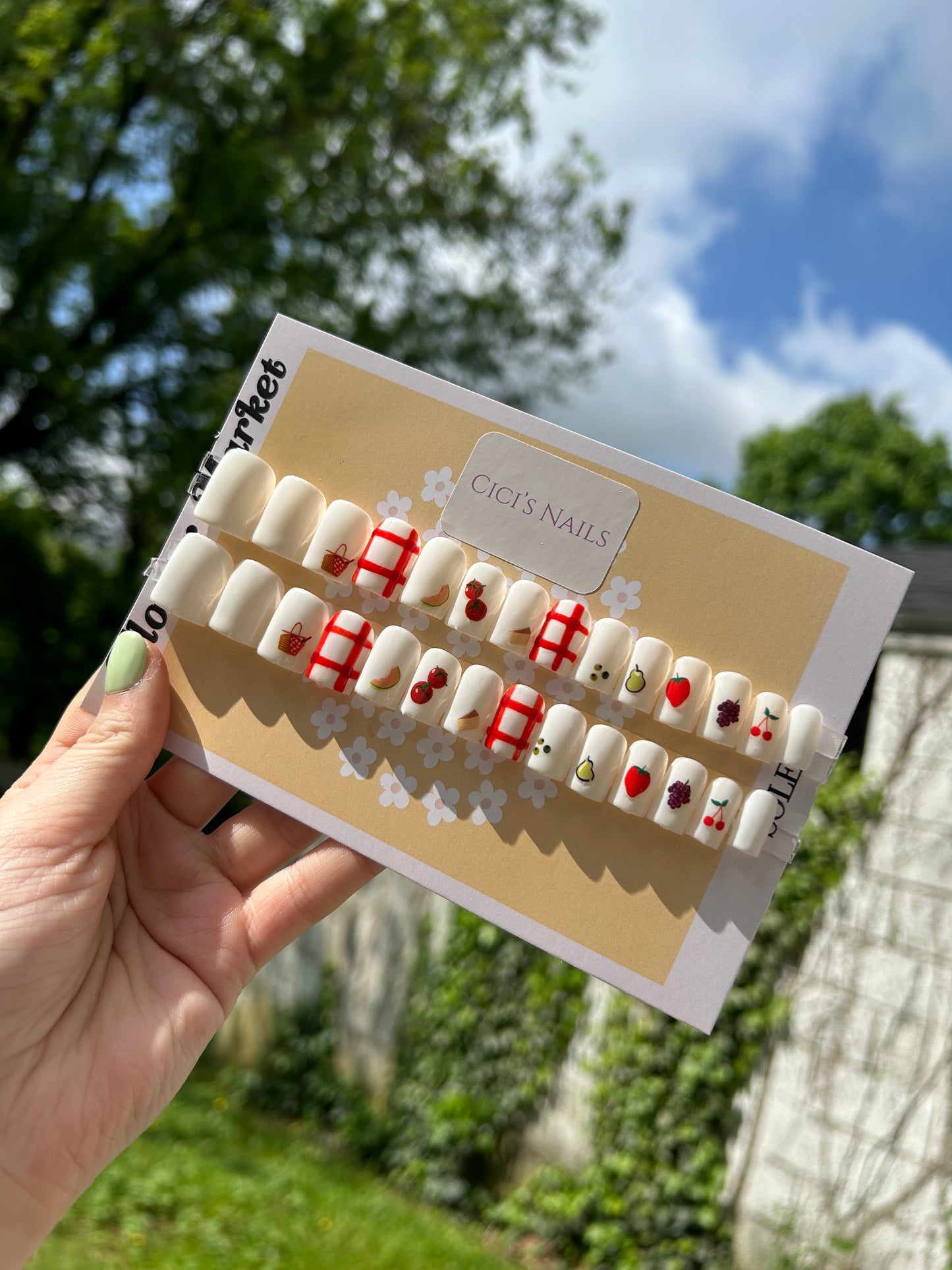 Picnic date ❤️🧺 extra short square one size fits all