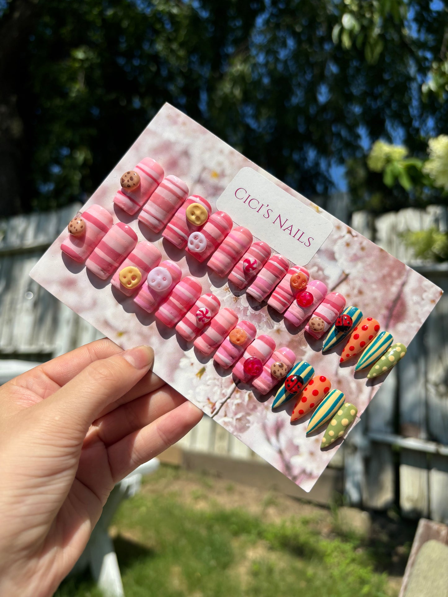 Grandma’s sewing kit💕🪡🧶🍪 medium square & stiletto