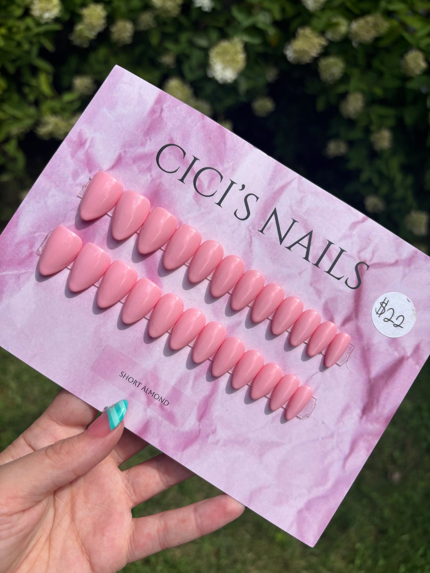 Baby pink 💗 short coffin one size fits all