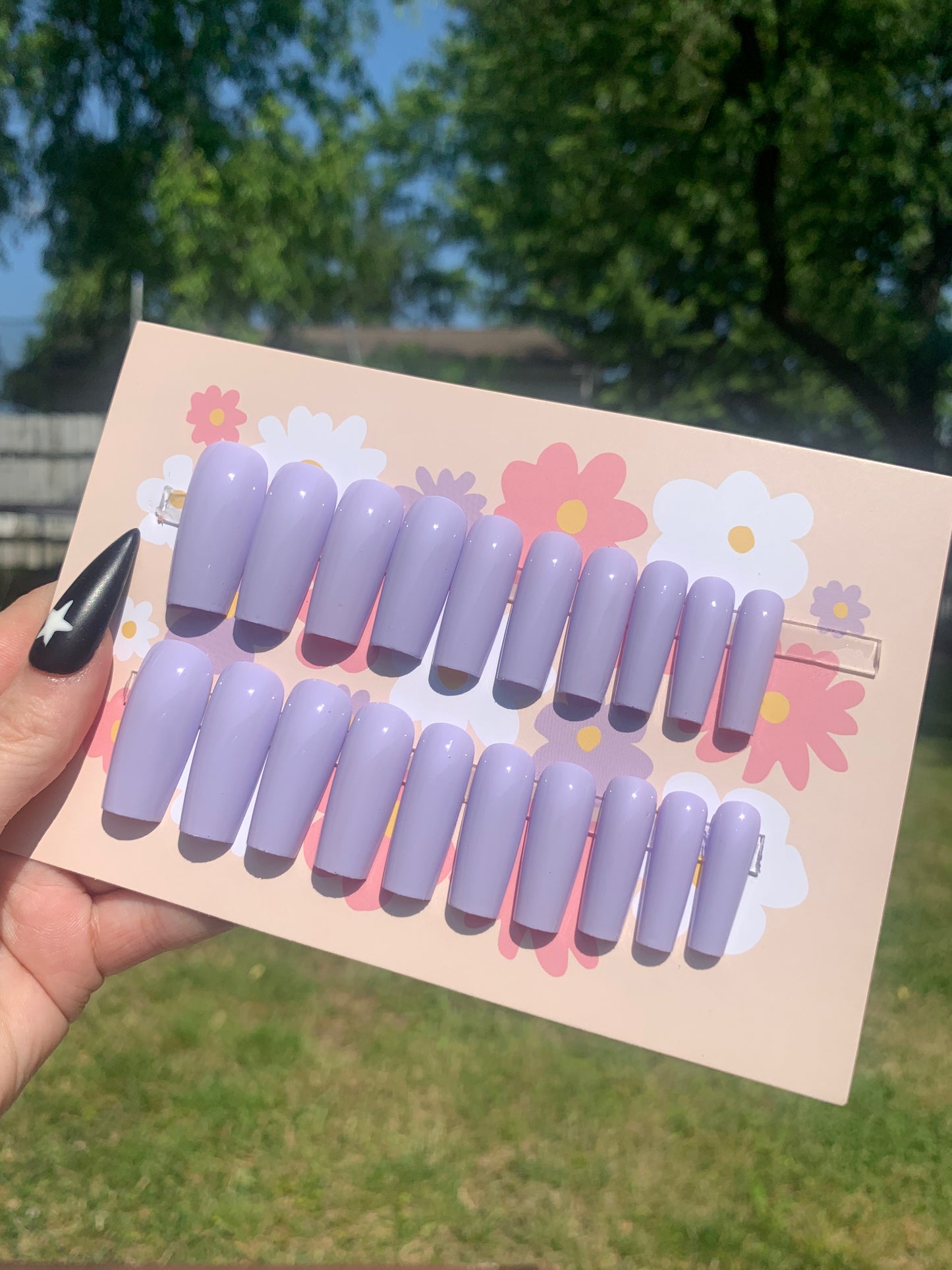 Lavender long square one size fits all 💜