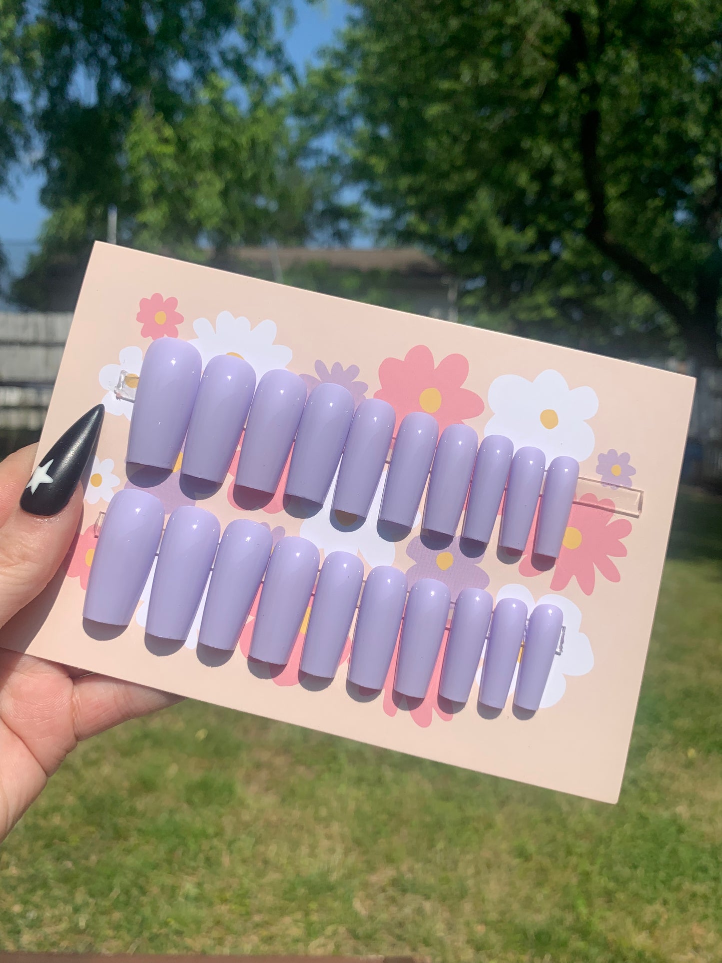 Lavender long square one size fits all 💜