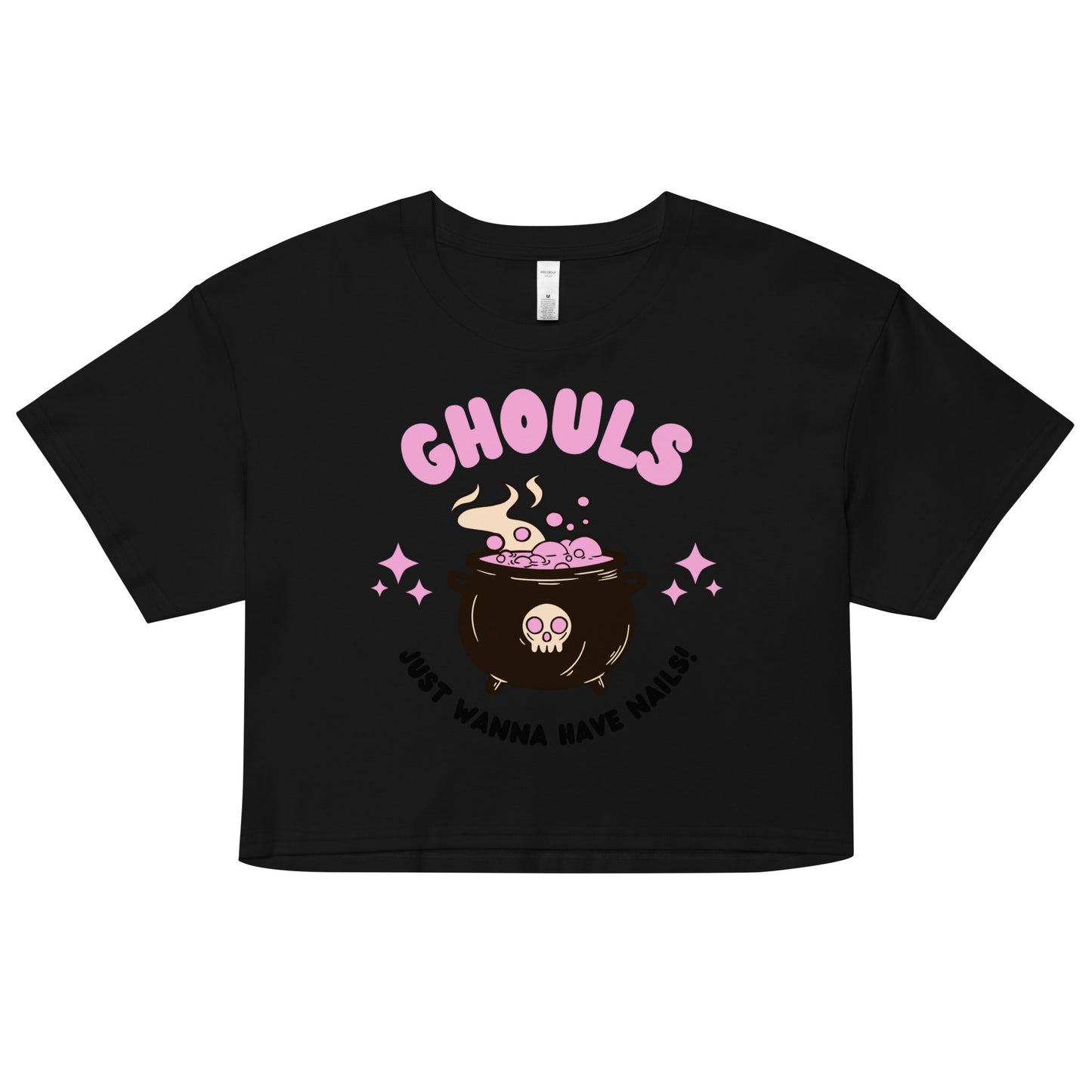 Ghouls just wanna have nails crop top