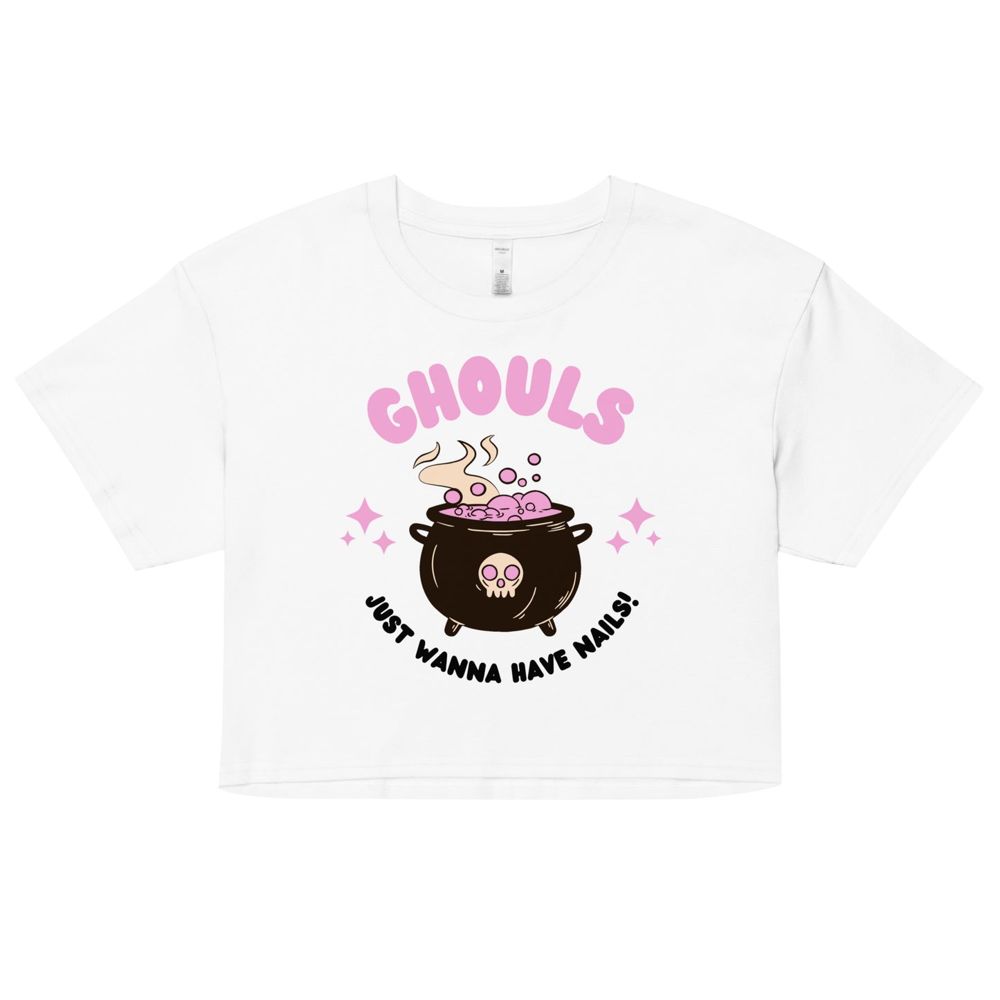 Ghouls just wanna have nails crop top