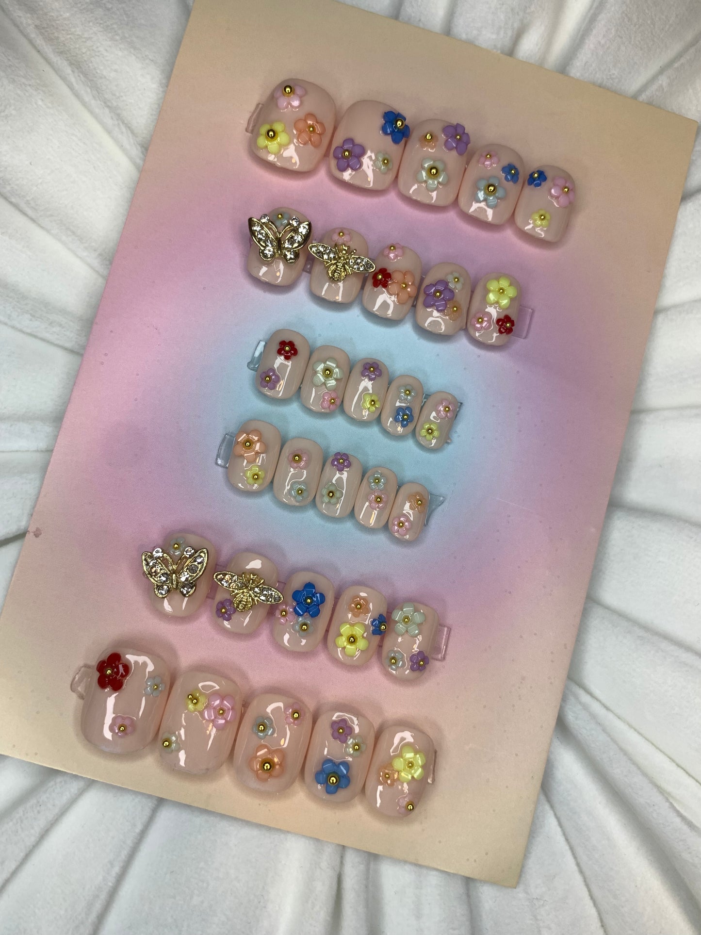 Spring sprinkles🧁💐 Extra short oval 30 pieces
