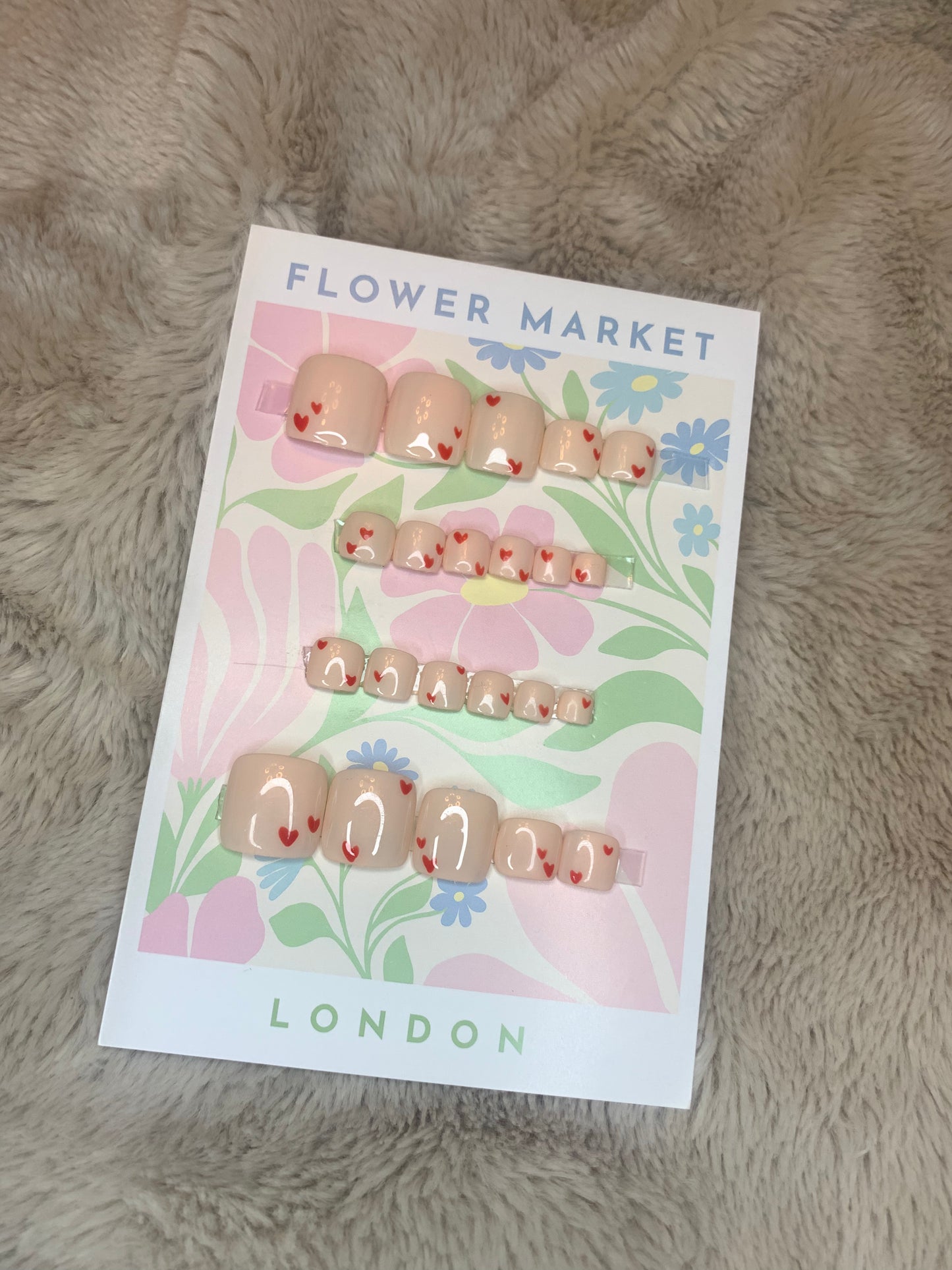 Teeny hearts❤️ toe sets
