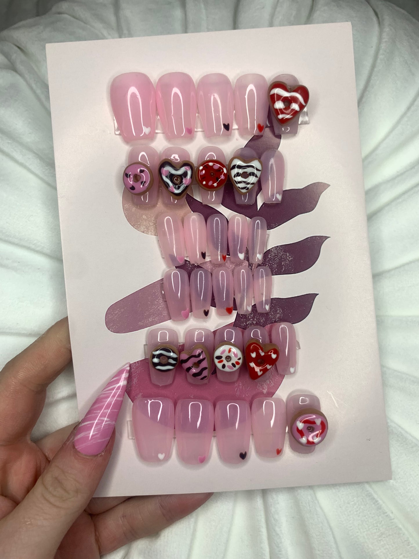 Donut Box 3D set🍩💖 30 piece short coffin