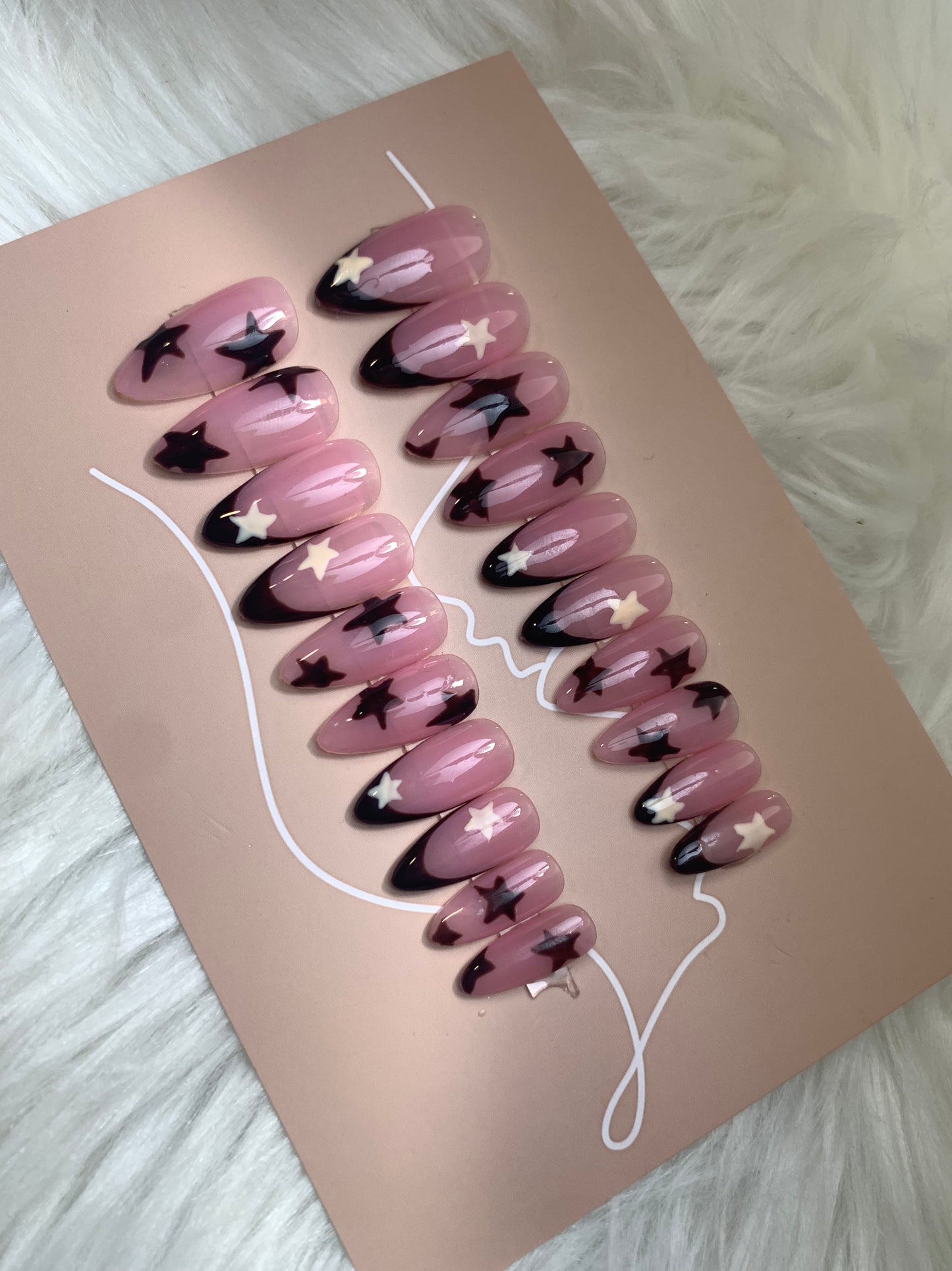 Star mood🤎⭐️ medium almond 20 piece