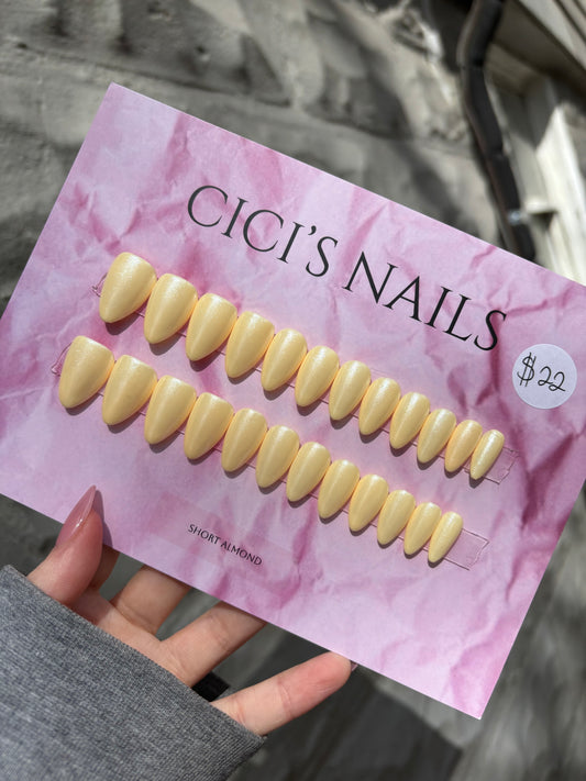 Banana pudding 🍌🍨 short almond one size fits all