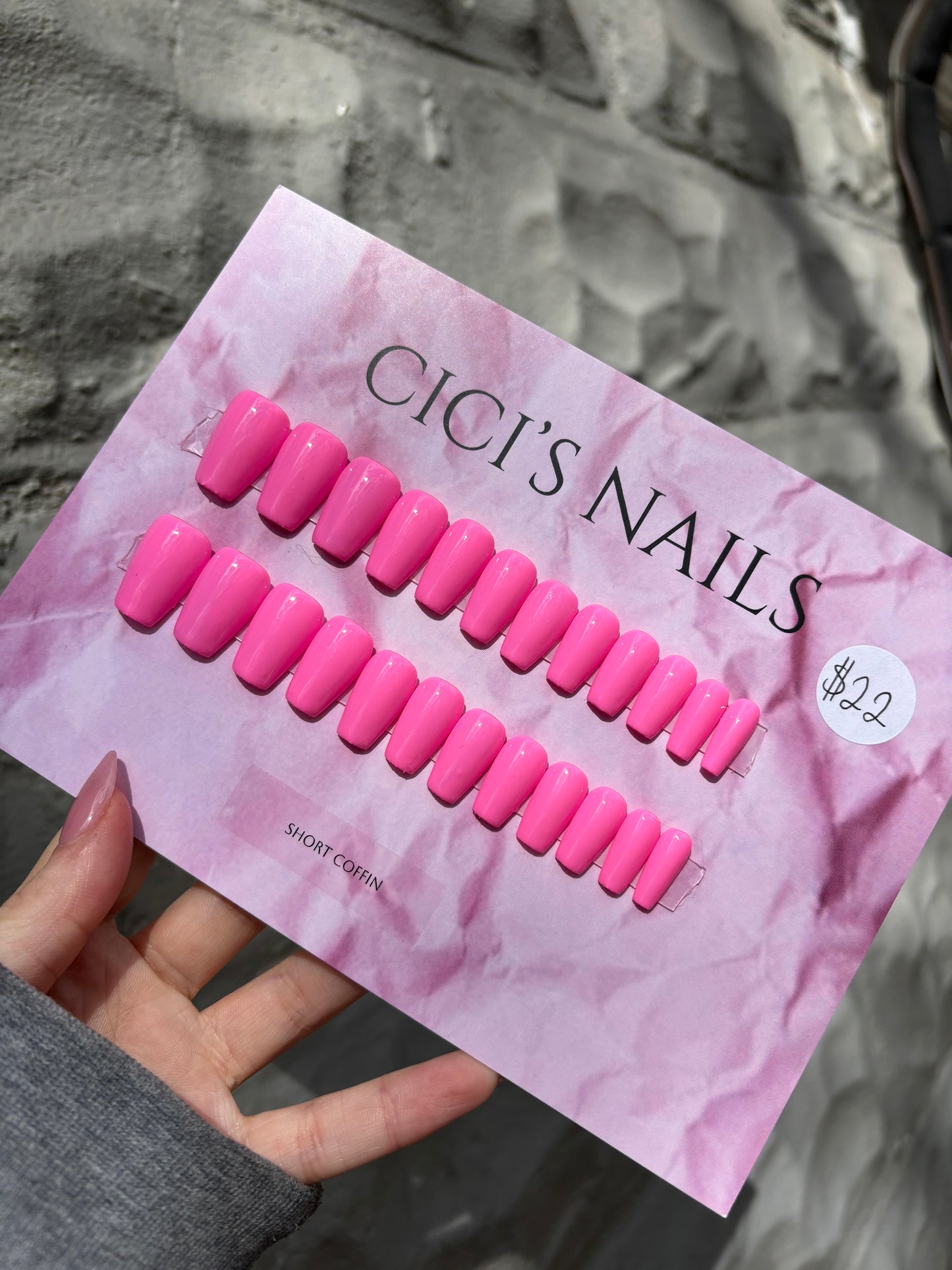 Barbie pink🩷 short coffin