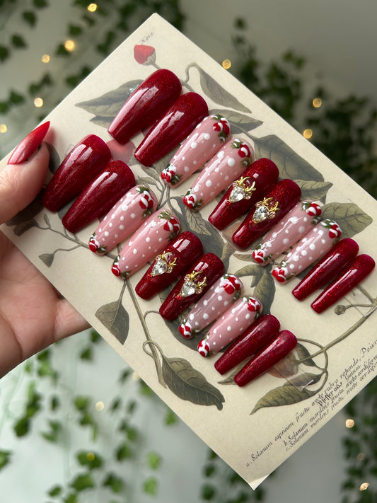 Snow berries❤️🌿🦌 long coffin one size fits all