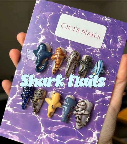 Shark Nails🦈 made to order