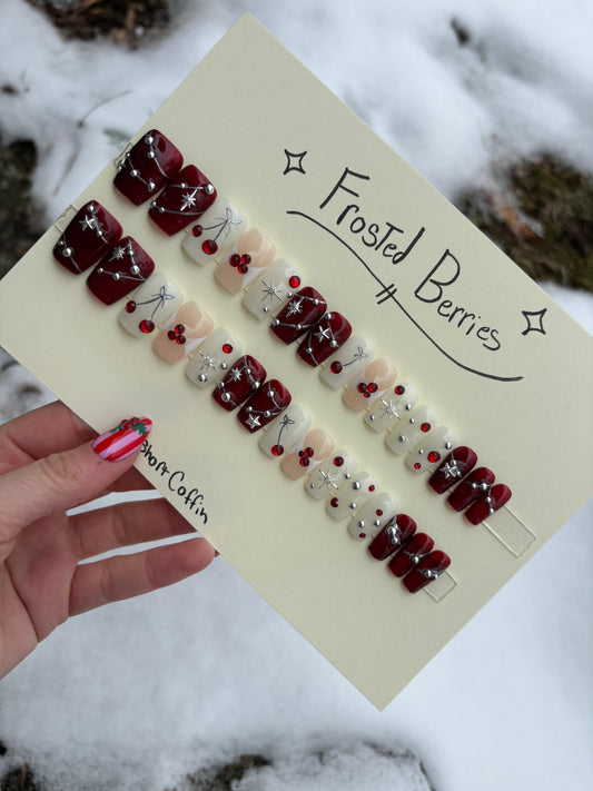 Frosted berry🍒❄️ short coffin