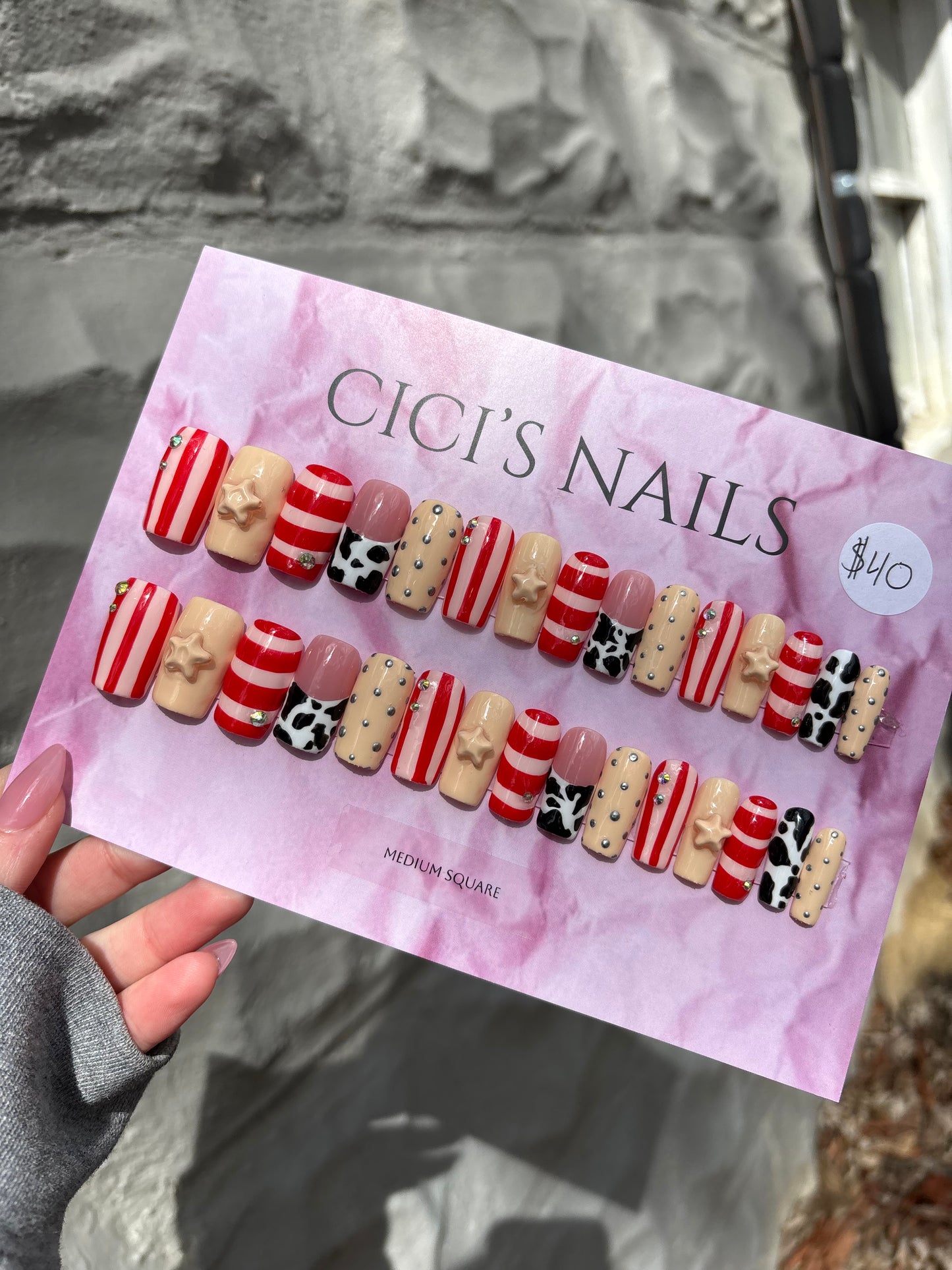 ⭐️🐄❤️ medium square one size fits all