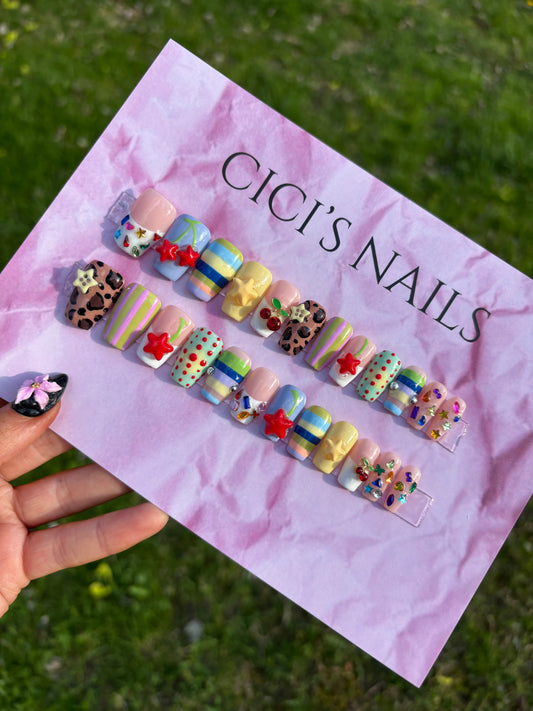 🍒⭐️💙 short coffin one size fits all