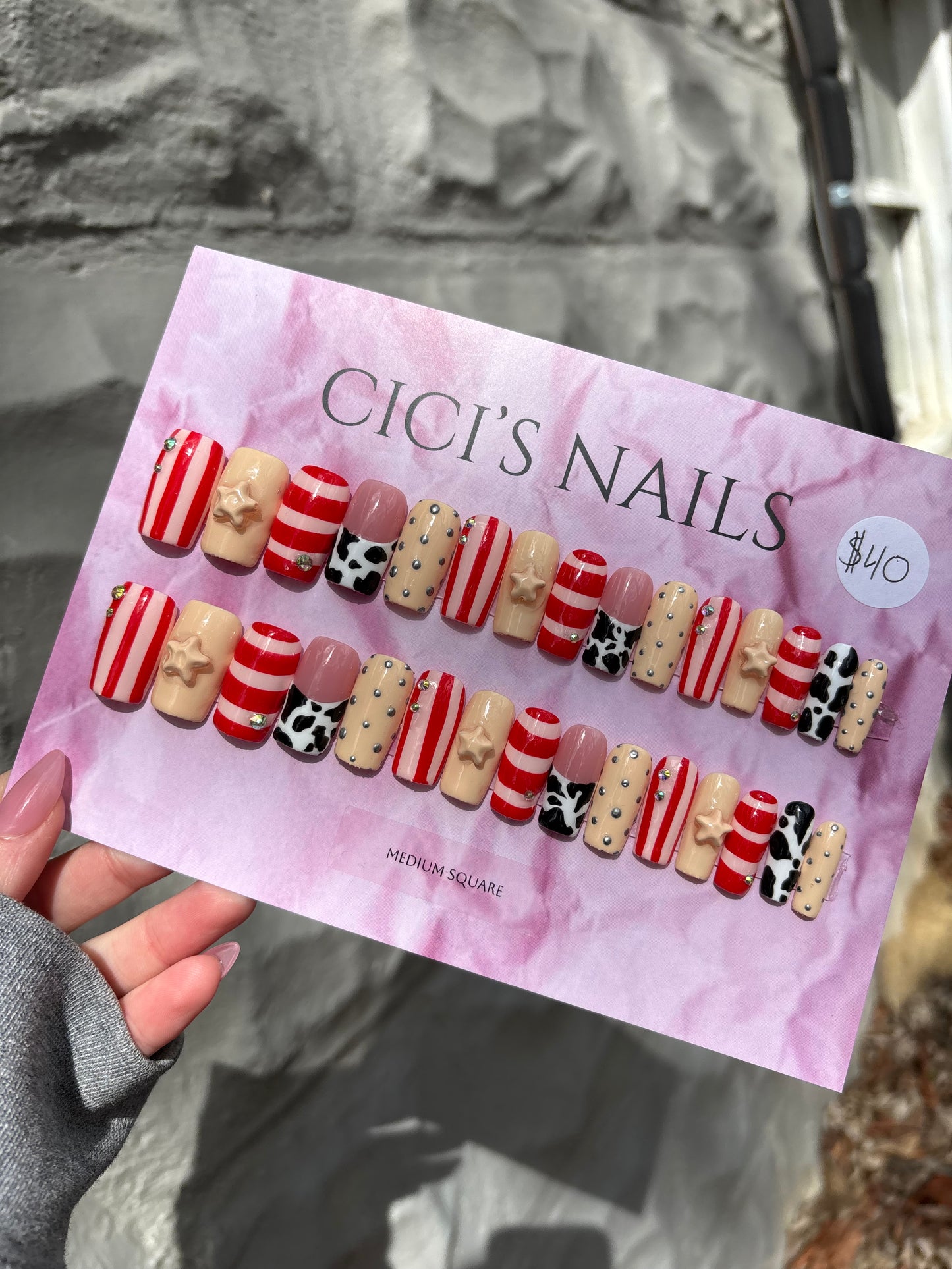 ⭐️🐄❤️ medium square one size fits all