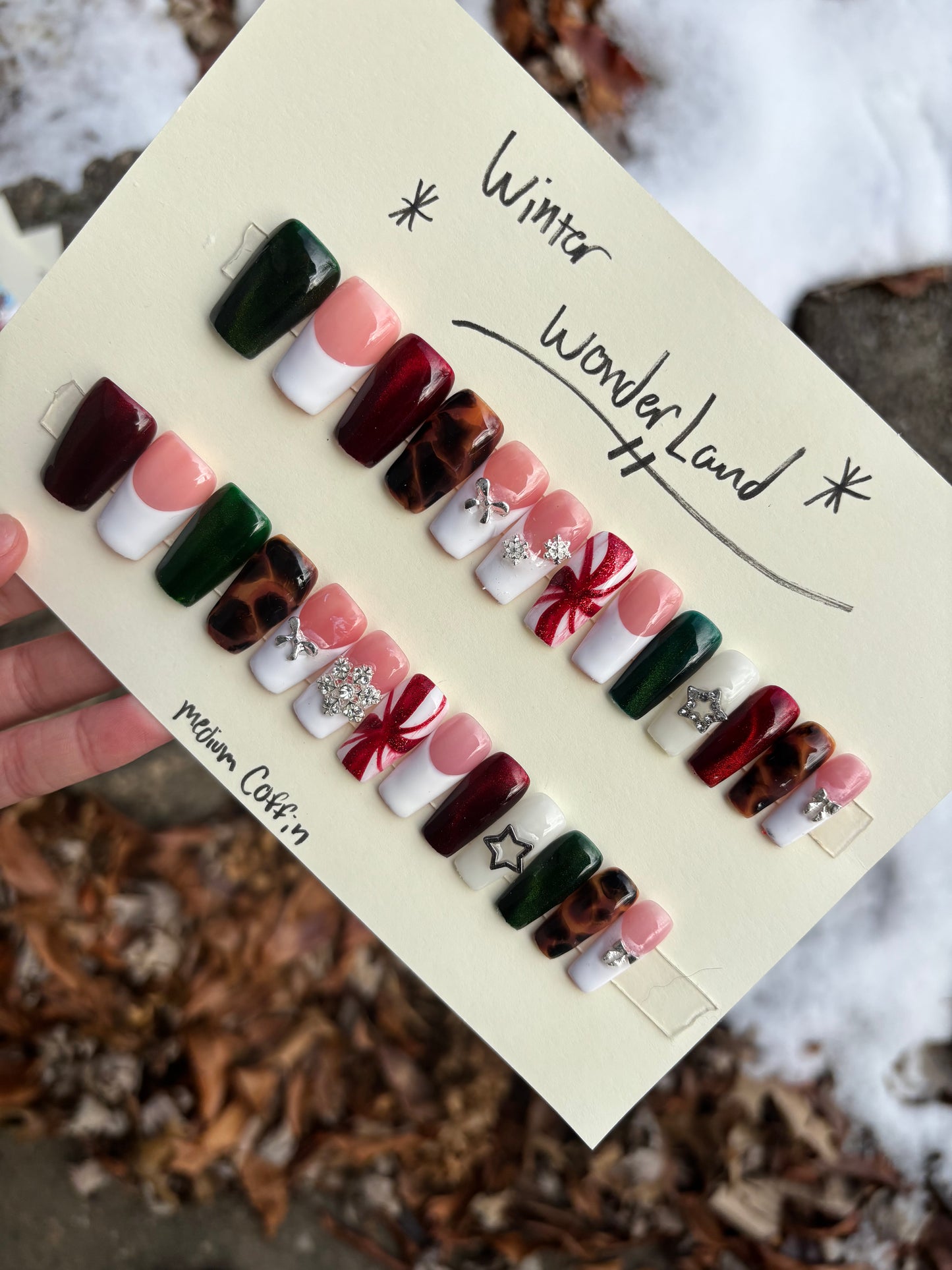 Winter wonderland❤️🎄 medium coffin