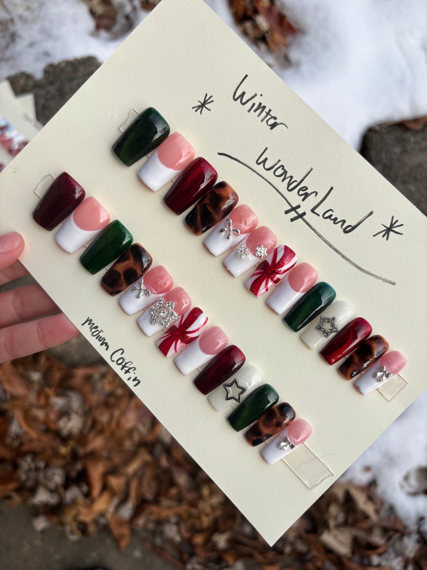 Winter wonderland❤️🎄 medium coffin