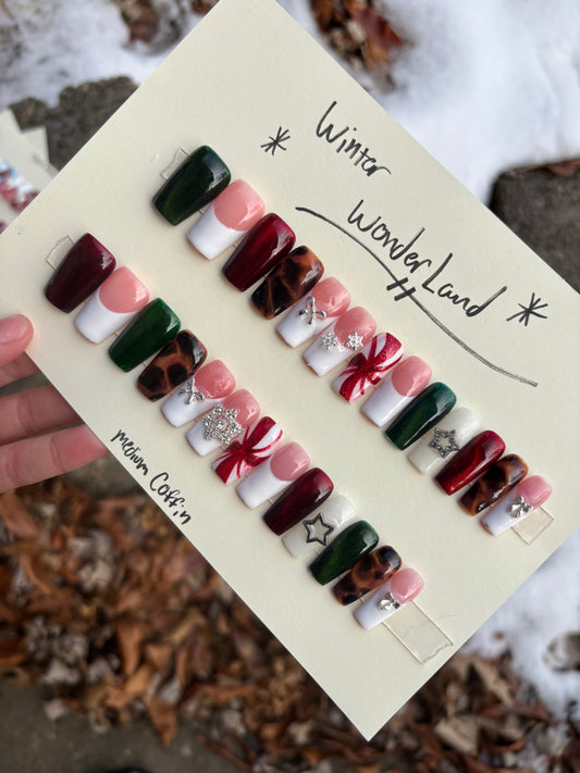 Winter wonderland❤️🎄 medium coffin