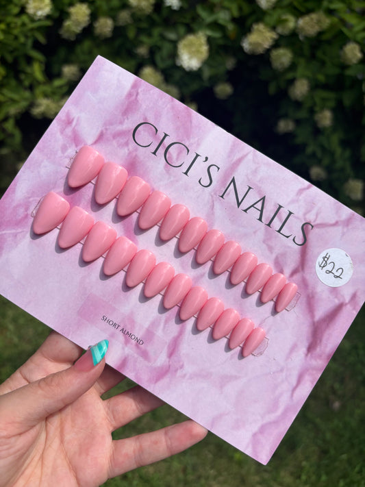 Baby pink 💗 short coffin one size fits all