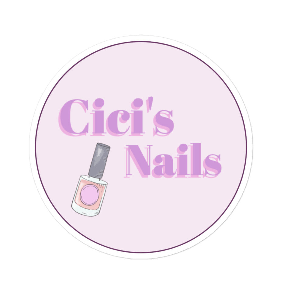 Cici's Nails old school sticker