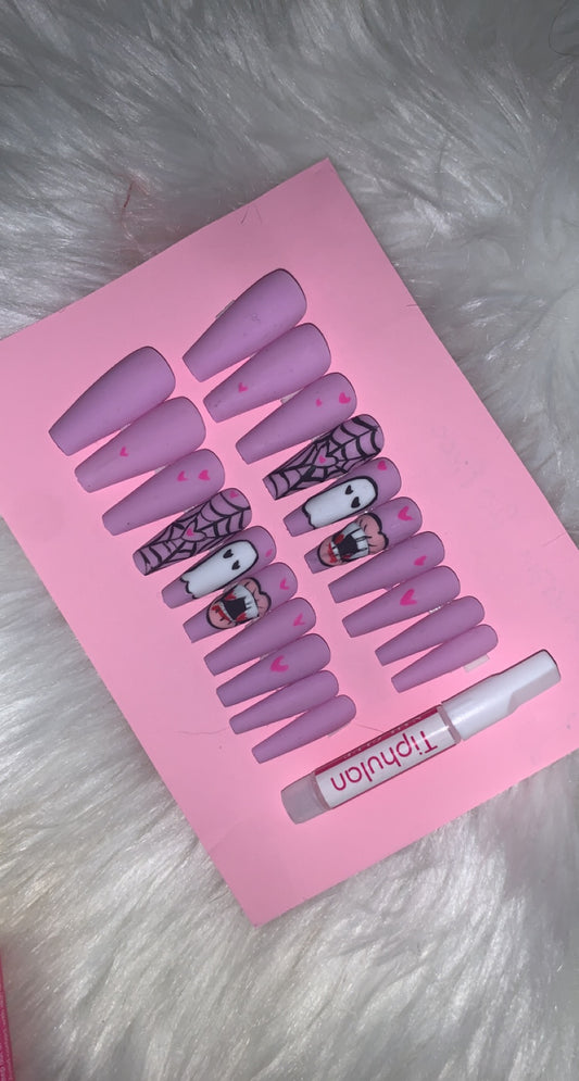 Sweetheart Vamp 20 piece Long coffin 🧛🏻‍♀️💕