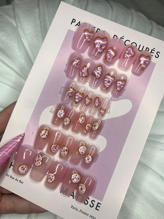 Donut Box 2D set 🍩💖 30 piece short coffin