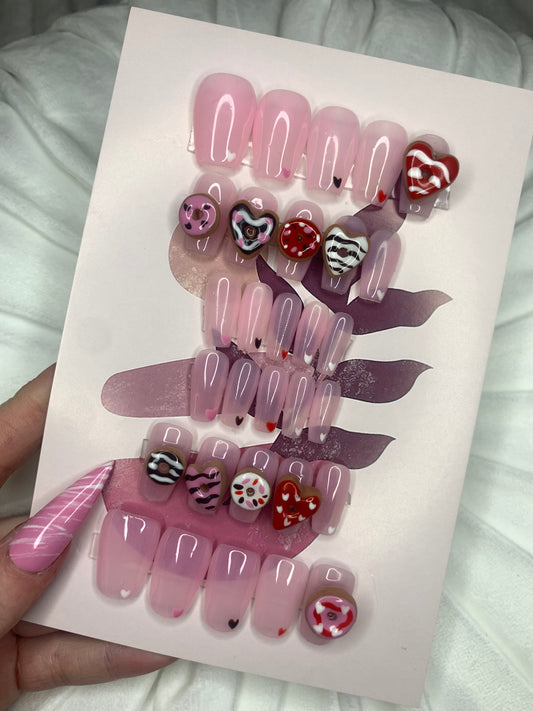 Donut Box 3D set🍩💖 30 piece short coffin