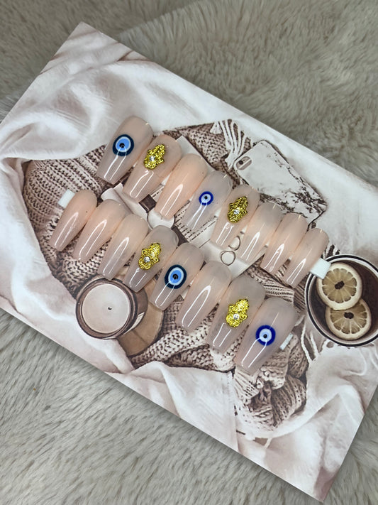 🧿🪬eye see you medium coffin 16 pieces