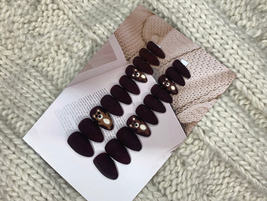 Teddy bear 🧸 🎁 short almond 20 piece